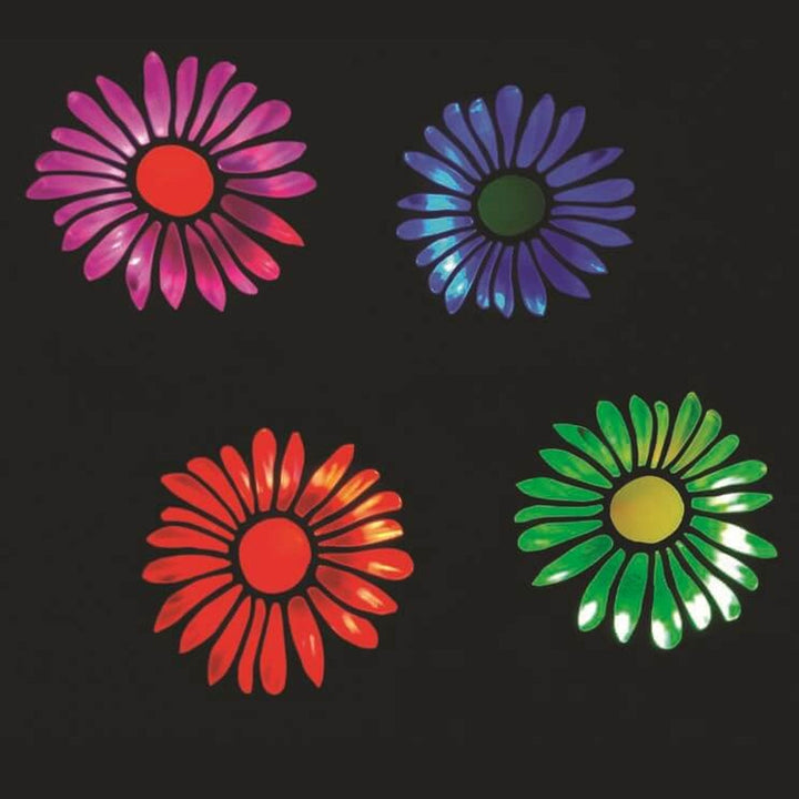 Luces solares creativas en cadena con margaritas para jardín y paisaje exterior