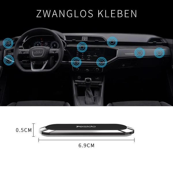 Magnetischer Telefonhalter – Montagefrei, Stark & Vielseitig | Für Auto, Schreibtisch & unterwegs geeignet