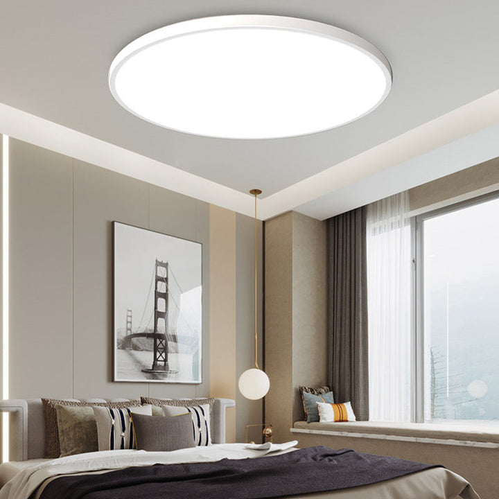 Flush Mount Round Ceiling Light Bathroom Safe Illumination