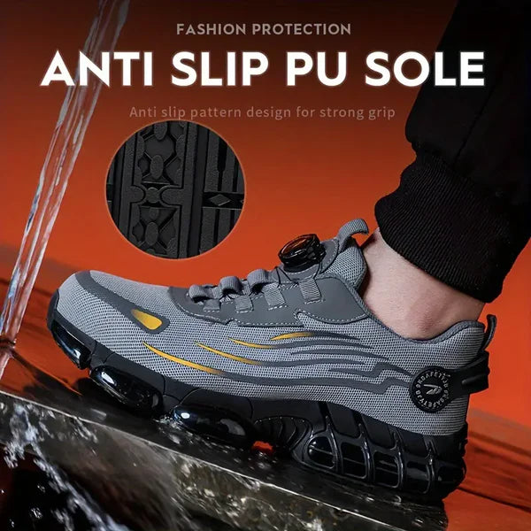 Maxwell – Herrenschuhe mit Stahlkappe & Durchtrittschutz – Atmungsaktiv & Rutschfest für Outdoor-Aktivitäten