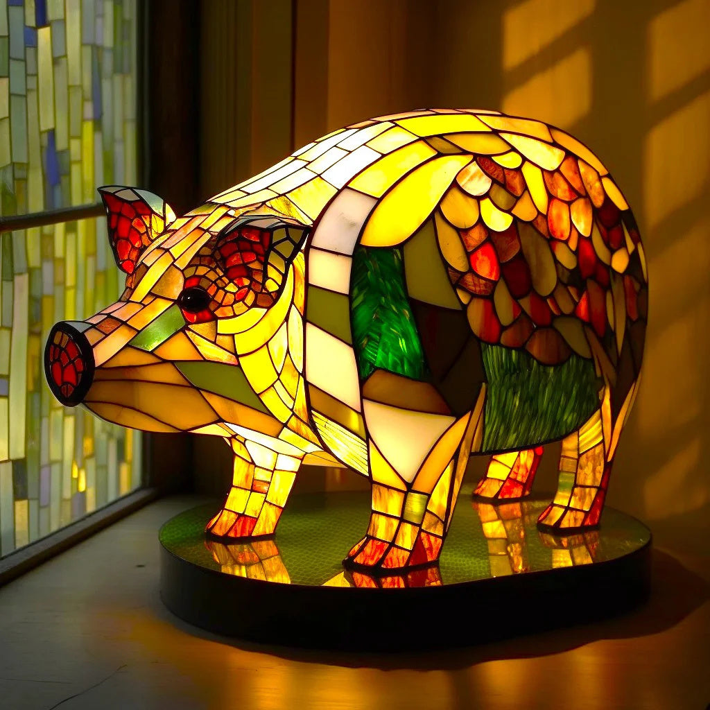 Illustrated Animal Figure Ambient Glow Designer Accent Lamp