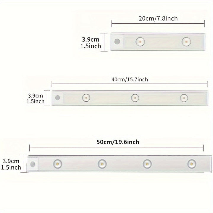 Wireless LED Motion Sensor Light Strip Rechargeable Indoor Lighting