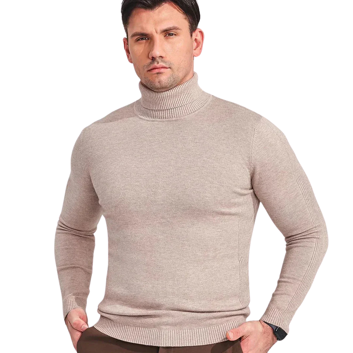 Klassischer Rollkragenpullover Für Herren | Winter