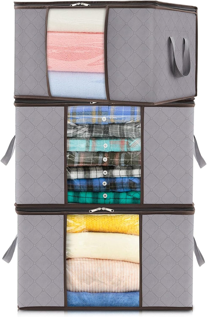 Clothes Storage Organizers Boxes Foldable Design with Handles