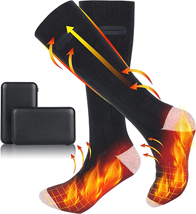 Unisex Rechargeable Heated Socks Fast Heat & Adjustable Warmth