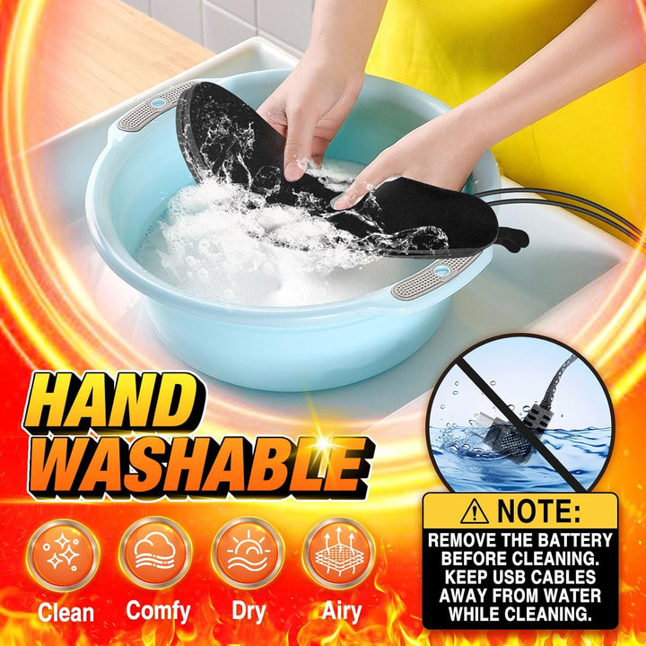 Electric Heated Insoles with Remote Control for Cold Weather