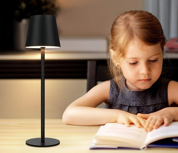 Touch Activated Rechargeable LED Table Lamp for Bedside Use