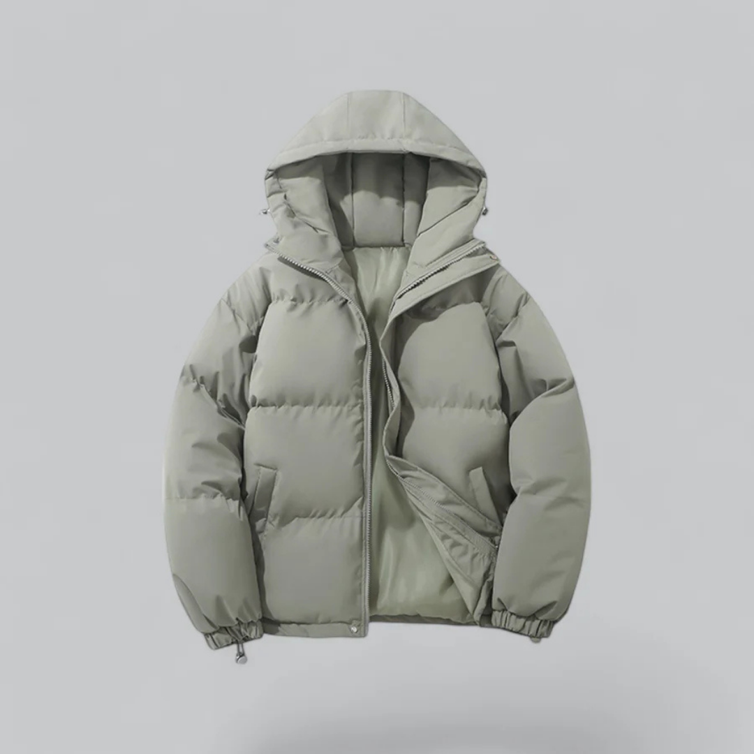 Unisex Winter Daunenjacke Mit Kapuze | Mit Reißverschluss