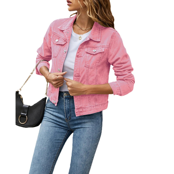 Stylische Jeansjacke Für Frauen | Fronttaschen
