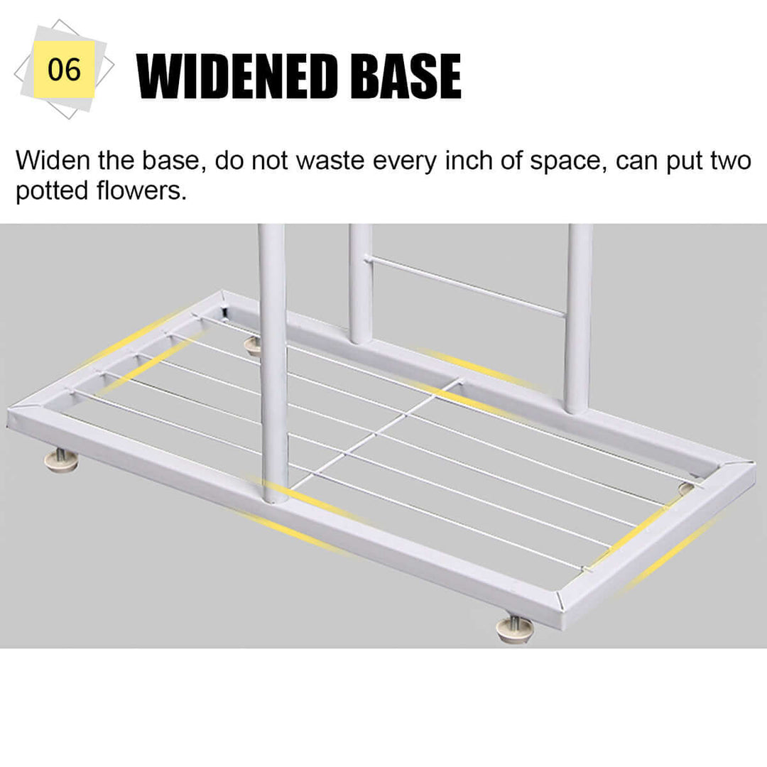 8-Niveau Plantepotte Displayhylde til Indendørs og Udendørs Brug