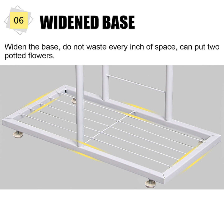 8-Niveau Plantepotte Displayhylde til Indendørs og Udendørs Brug