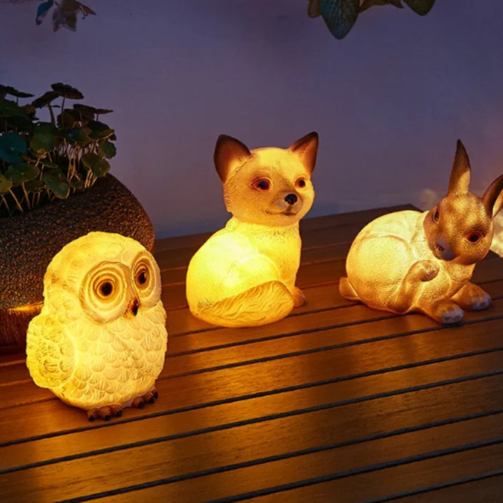 Animal Shaped Solar Outdoor Lights for Garden Décor