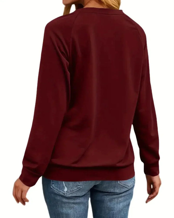 Damen Trendy Weihnachts-Sweatshirt | Langarm