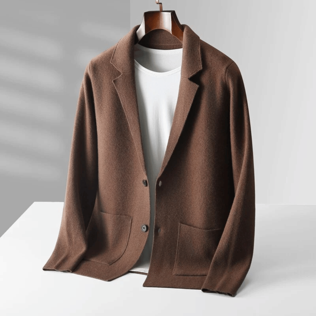 Herren Solide Strickjacke Mit Langen Ärmeln | Winter