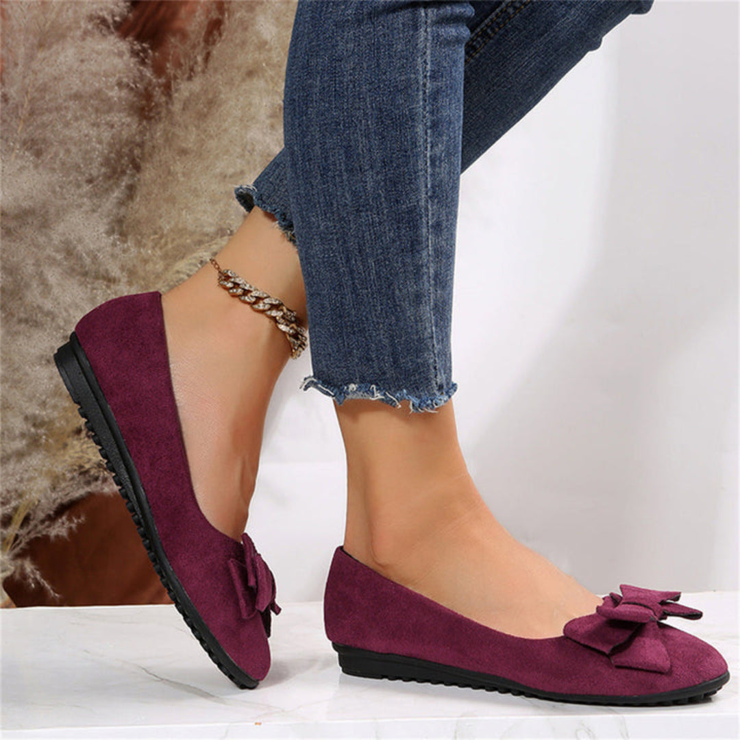 Leona | Bequeme Flache Schuhe Für Frauen | Runde Zehe