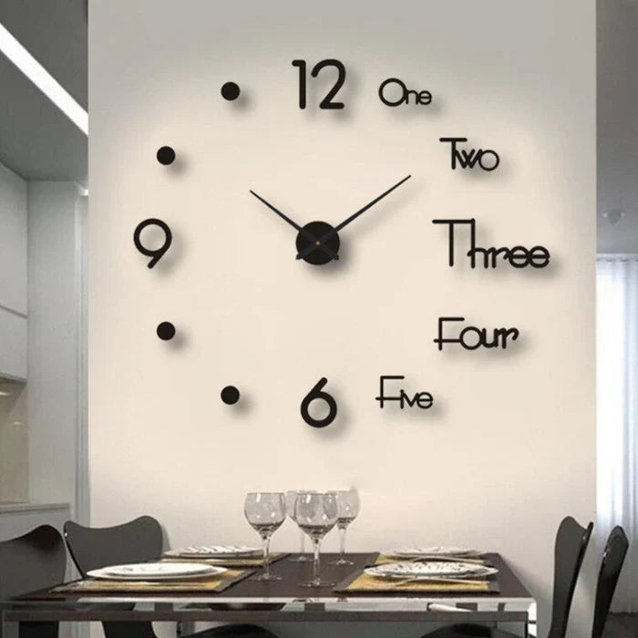Modern Decorative Wall Clock Silent & simple to Mount