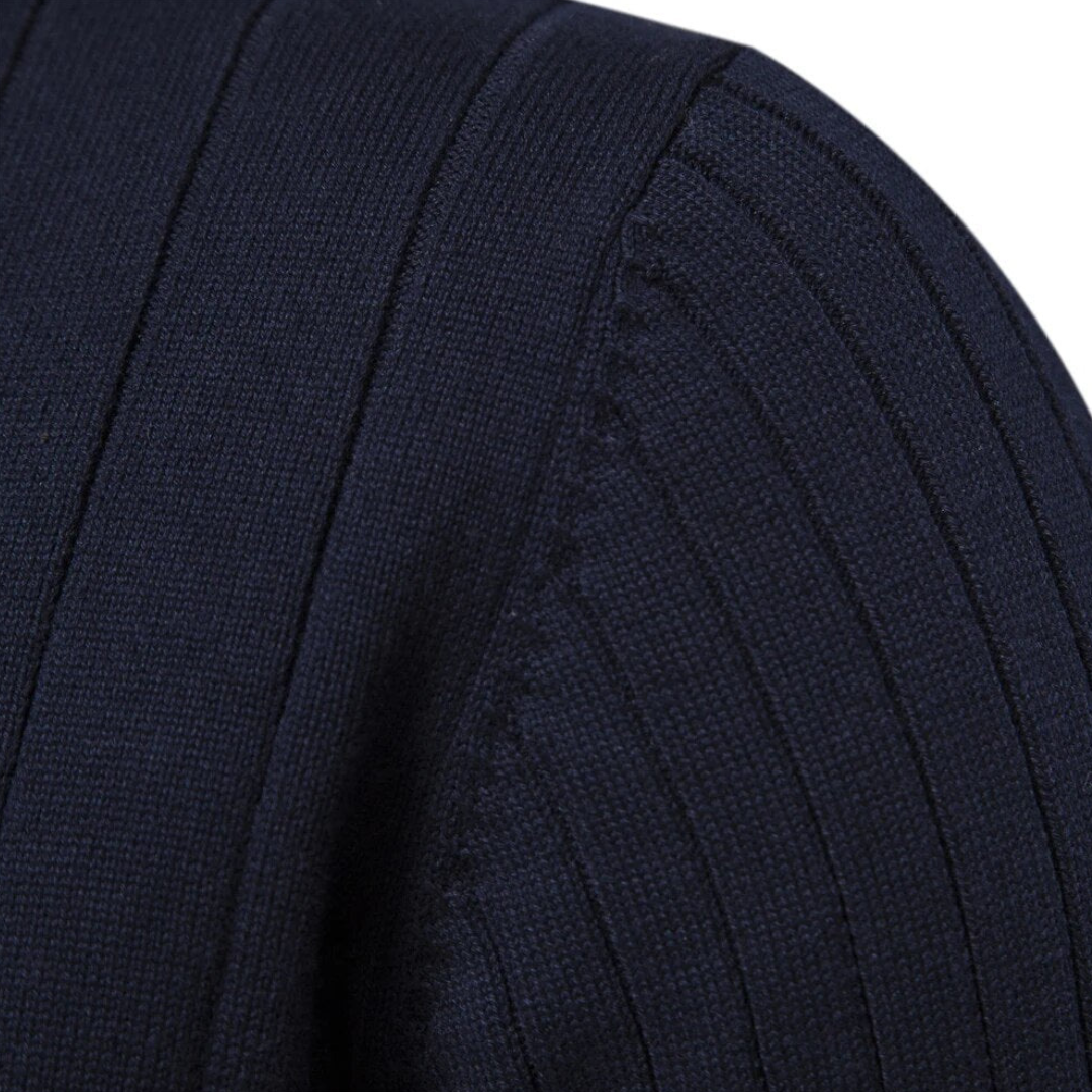 Herren Strickpullover Mit Langarm | Halb Reißverschluss