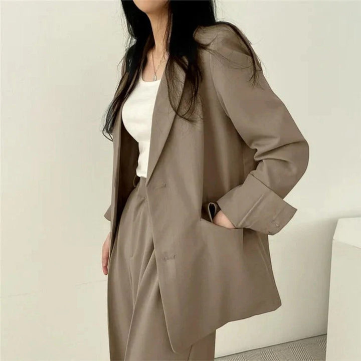 Amandine | Lässiges Blazer-set In Übergröße Für Damen