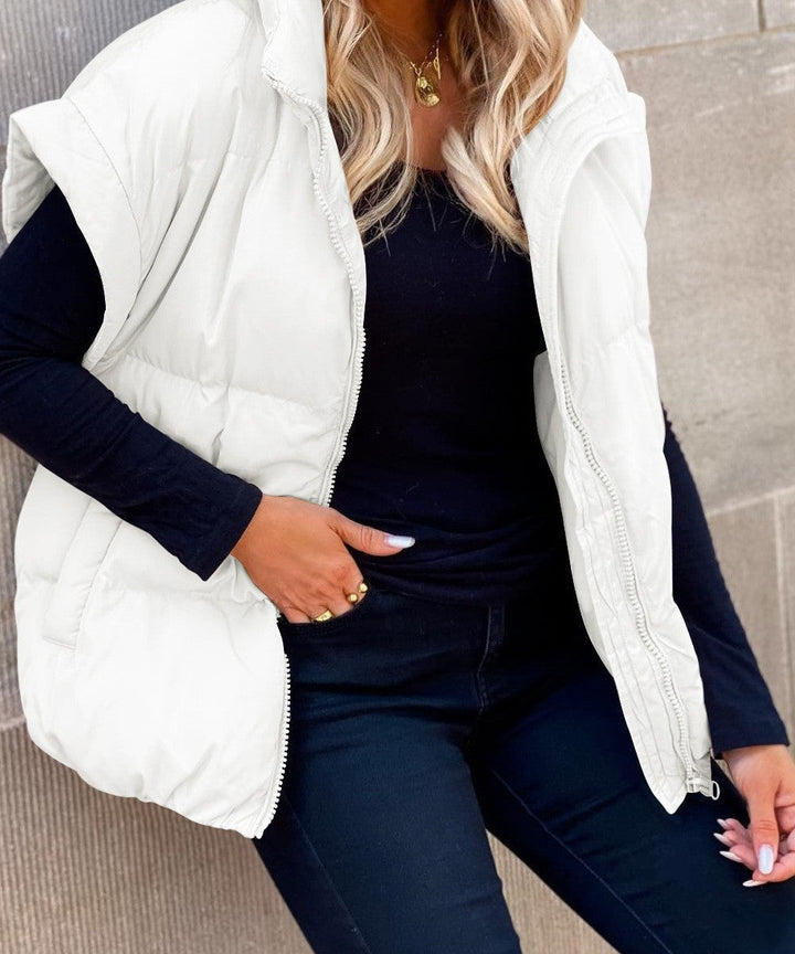 Modische Zip-Weste Für Damen | Winter