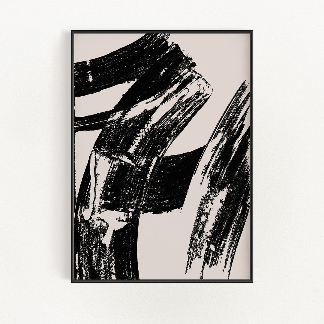 Impresión de Arte de Pared con Pinceladas Modernas