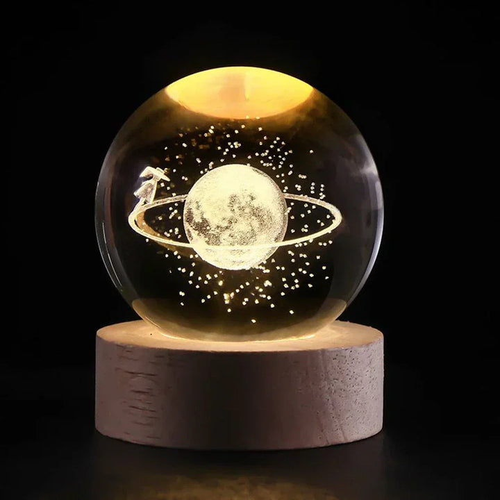LED 3D Planet Night Light Decorative USB Table Lamp