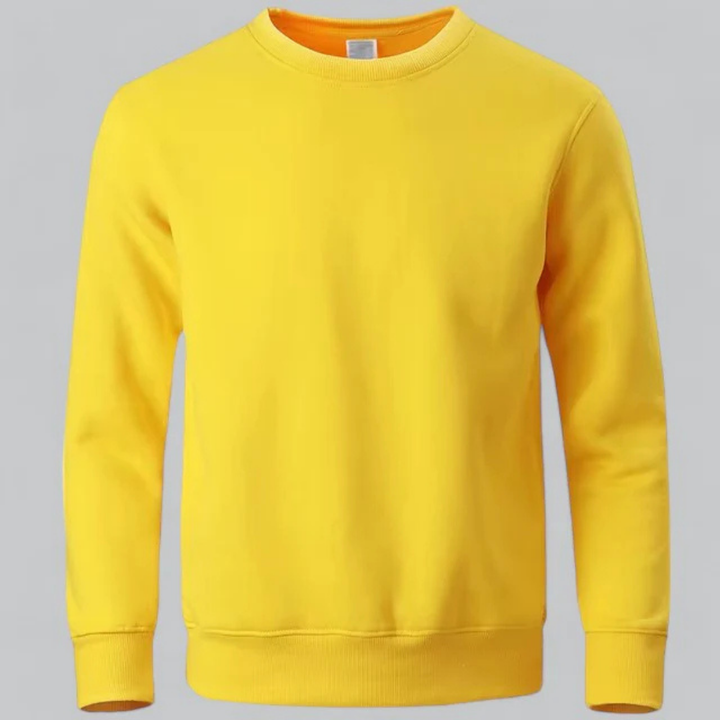 Herren Lässiges Sweatshirt Mit Langarm | Rundhalsausschnitt