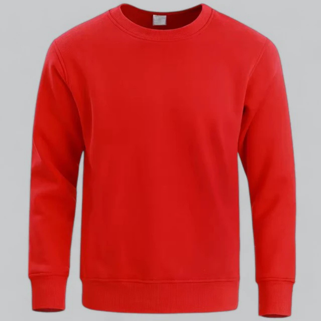 Herren Lässiges Sweatshirt Mit Langarm | Rundhalsausschnitt
