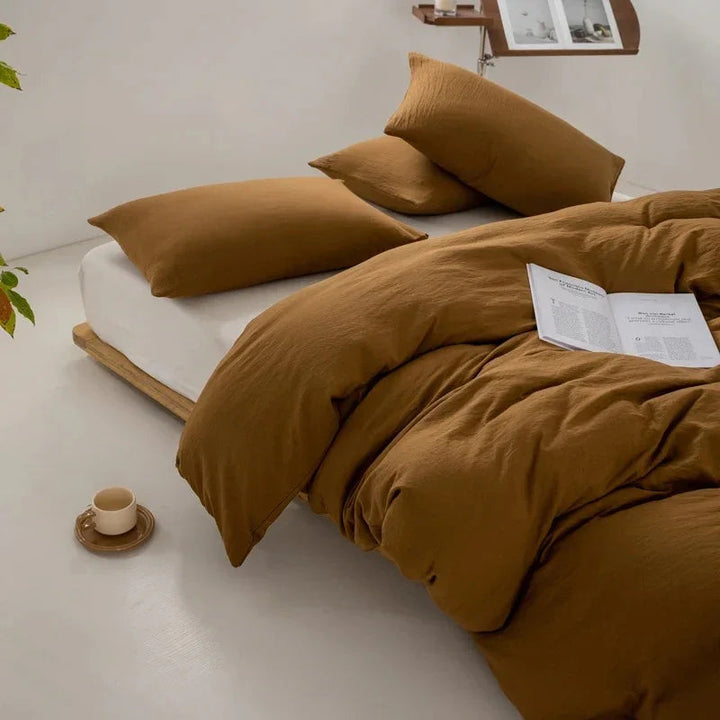 3 Piece Bed Set with Classic Quilt Cover Design