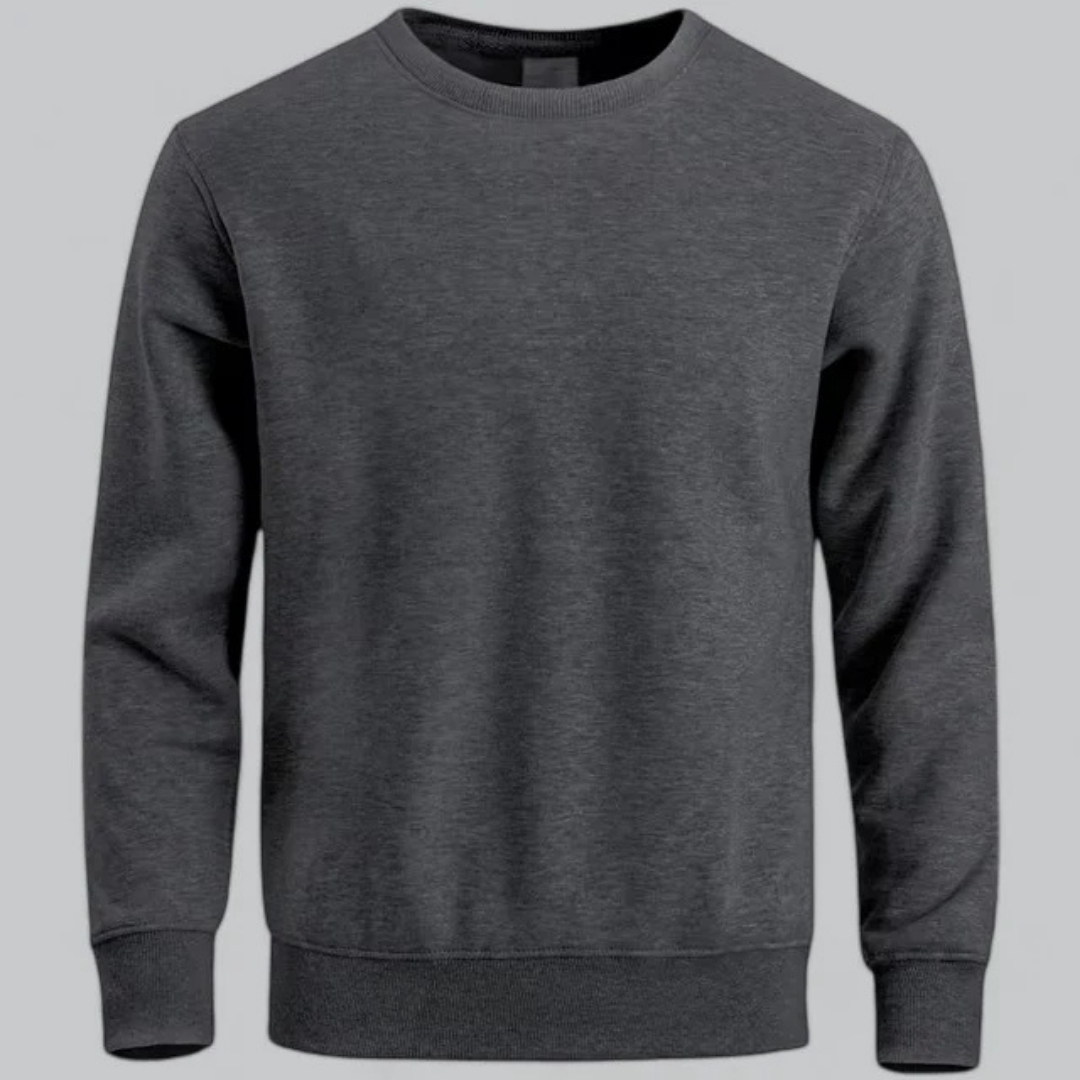 Herren Lässiges Sweatshirt Mit Langarm | Rundhalsausschnitt