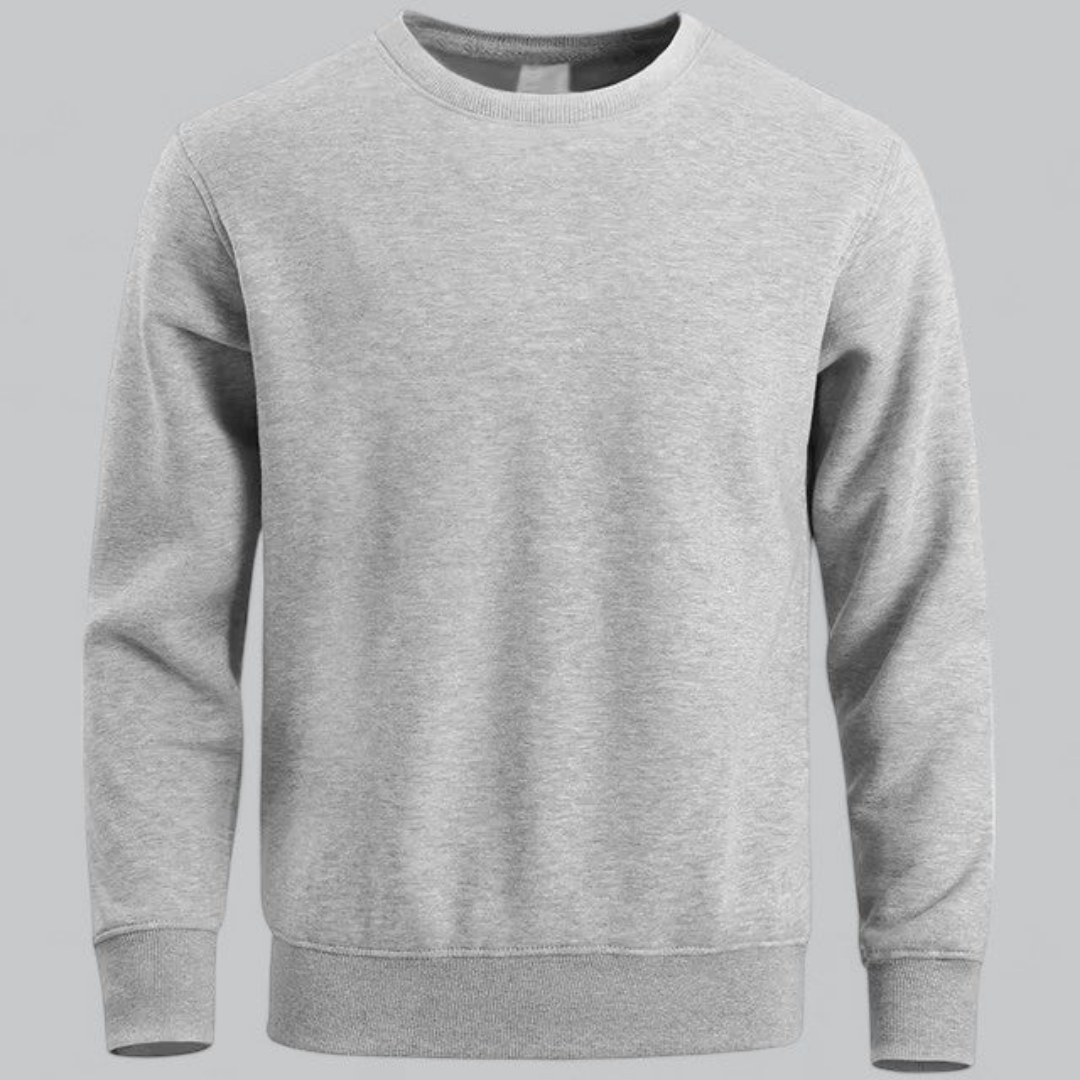 Herren Lässiges Sweatshirt Mit Langarm | Rundhalsausschnitt