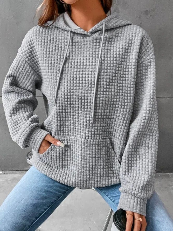 Gesteppter Hoodie Für Damen | Langarm