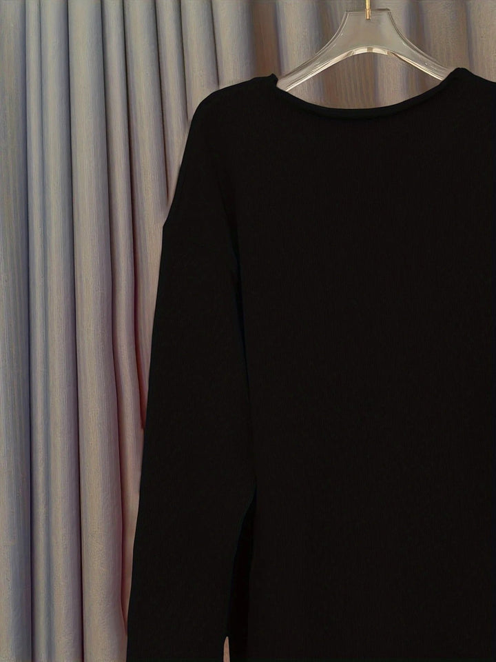 Lässiger Pullover Mit V-ausschnitt Für Frauen | Oversize