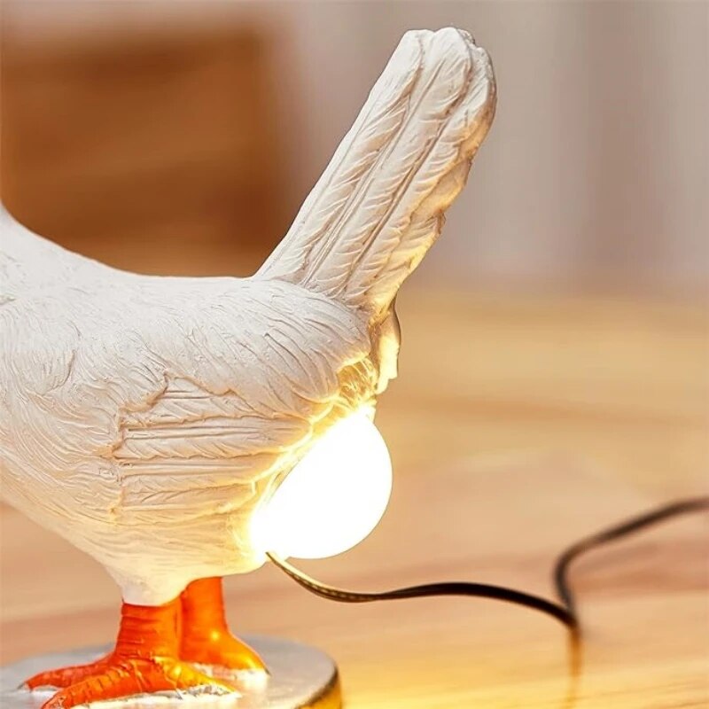 Novelty Chicken Design Desk Lamp with Base