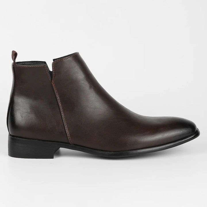 Herren-stiefeletten Mit Spitzer Spitze | Mit Seitlichem Reißverschluss