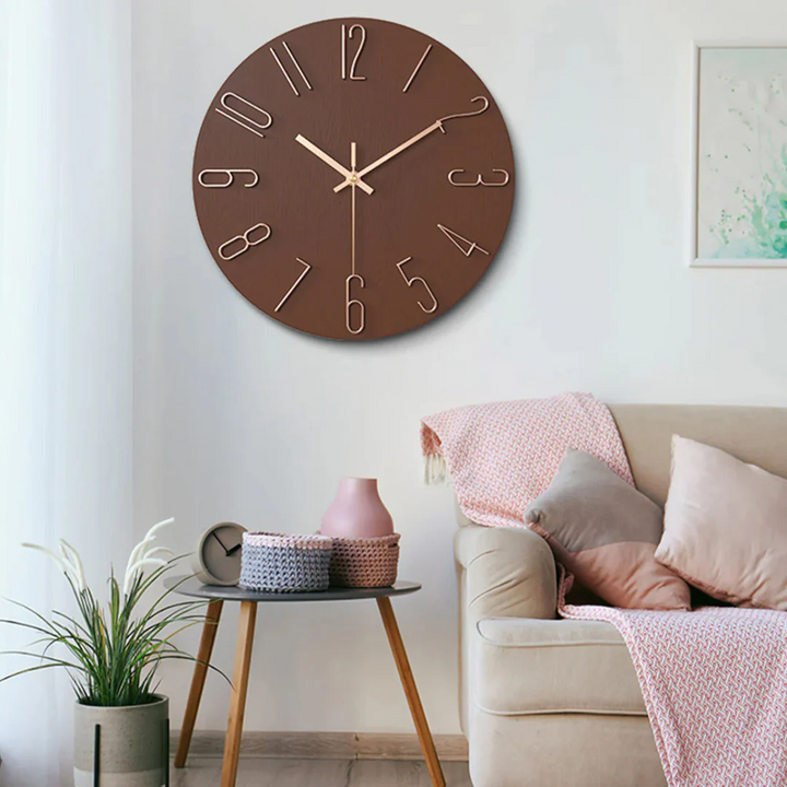 Moderne Wanduhr – Stilvolles Design für Wohnzimmer, Büro & Flur | Dekorative & leise Uhr für jedes Interieur
