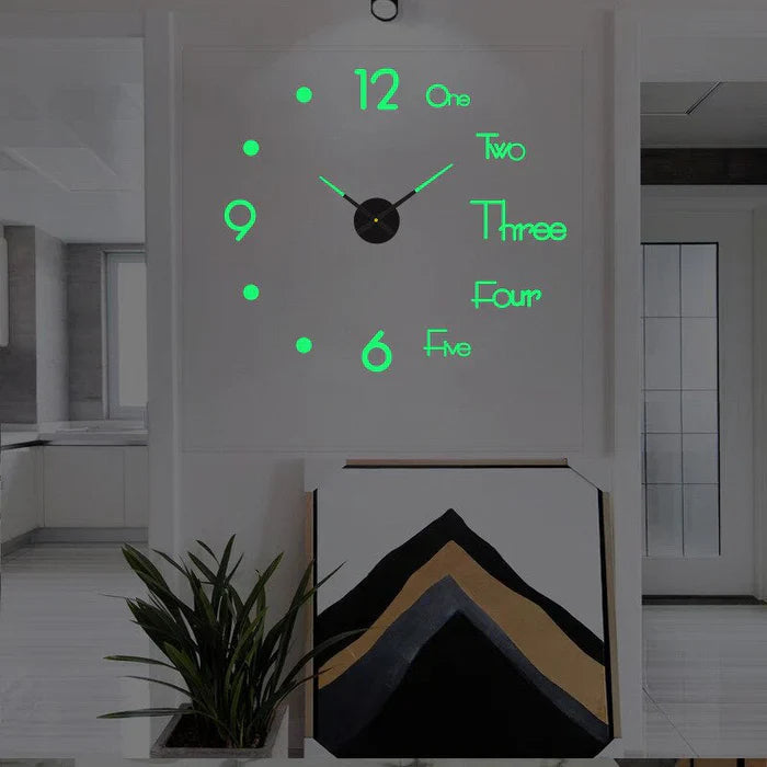 Modern Decorative Wall Clock Silent & simple to Mount