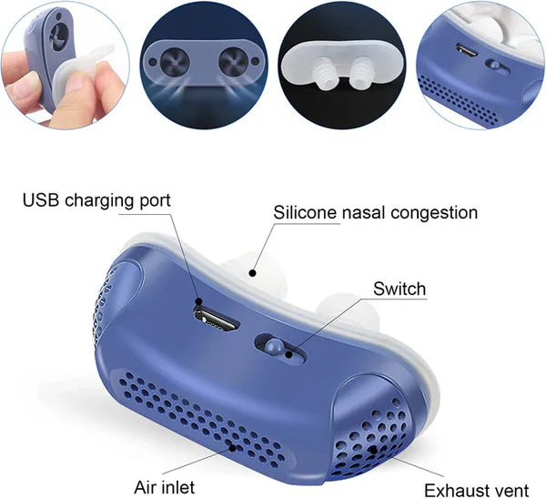 Micro-CPAP-Gerät – Kompakt, Tragbar & Geräuscharm | CPAP-Alternative für Reisen & Anti-Schnarch-Therapie