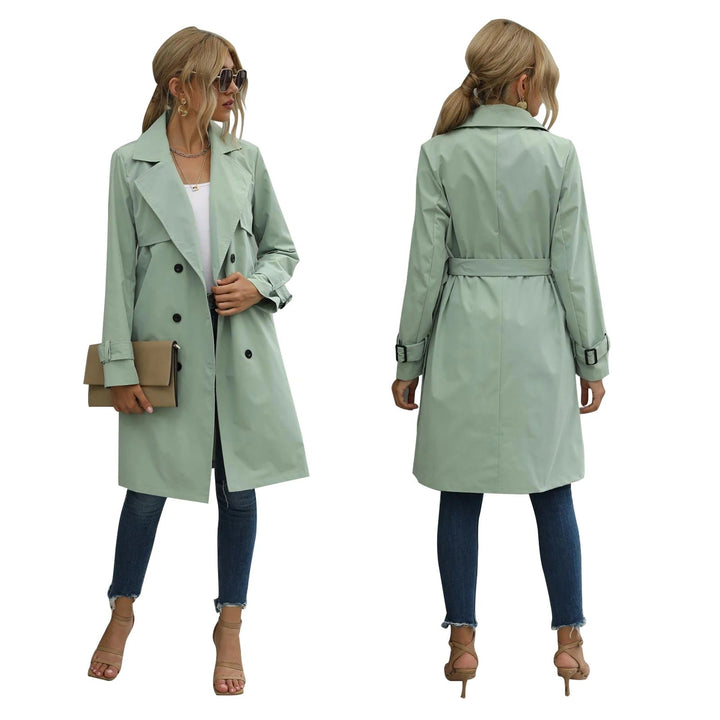 Stilvoller Mittellanger Trenchcoat Für Damen | Winter