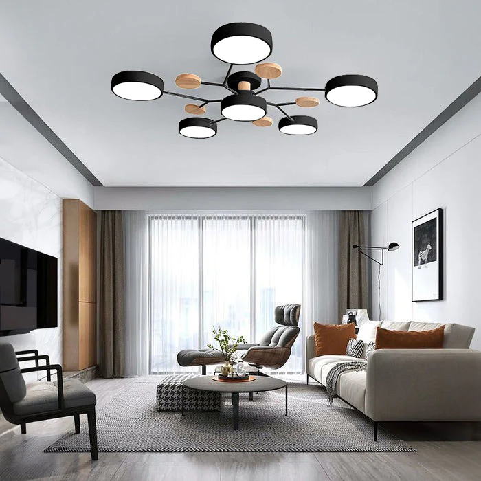 Contemporary LED Ceiling Light Flush Mount Multi-Light Fixture