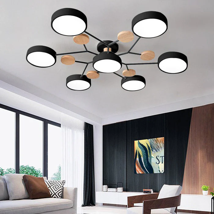 Contemporary LED Ceiling Light Flush Mount Multi-Light Fixture