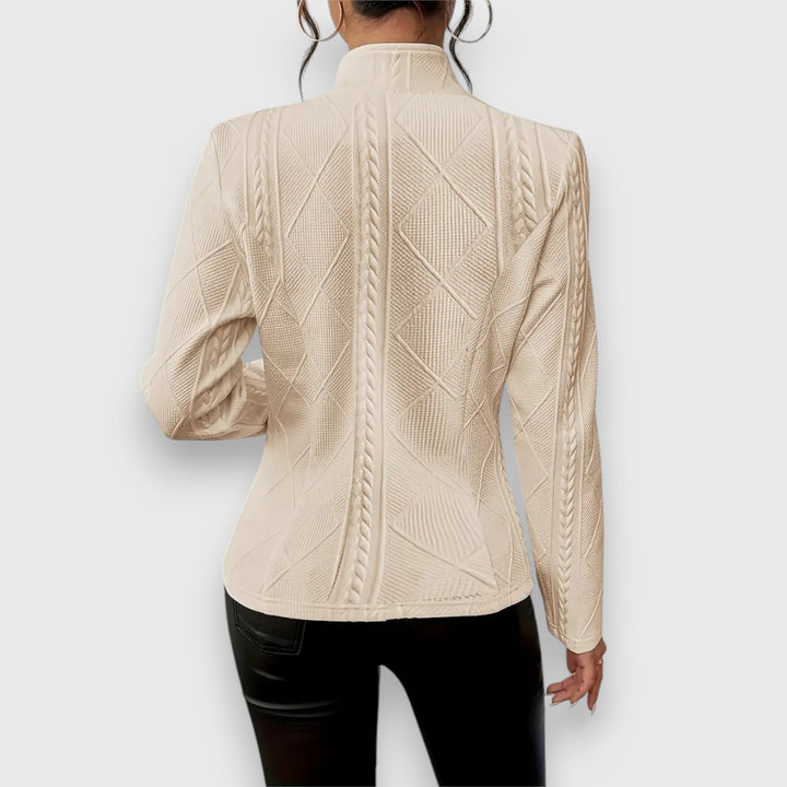Langarm-Button-Down-Blazer Für Damen | Winter