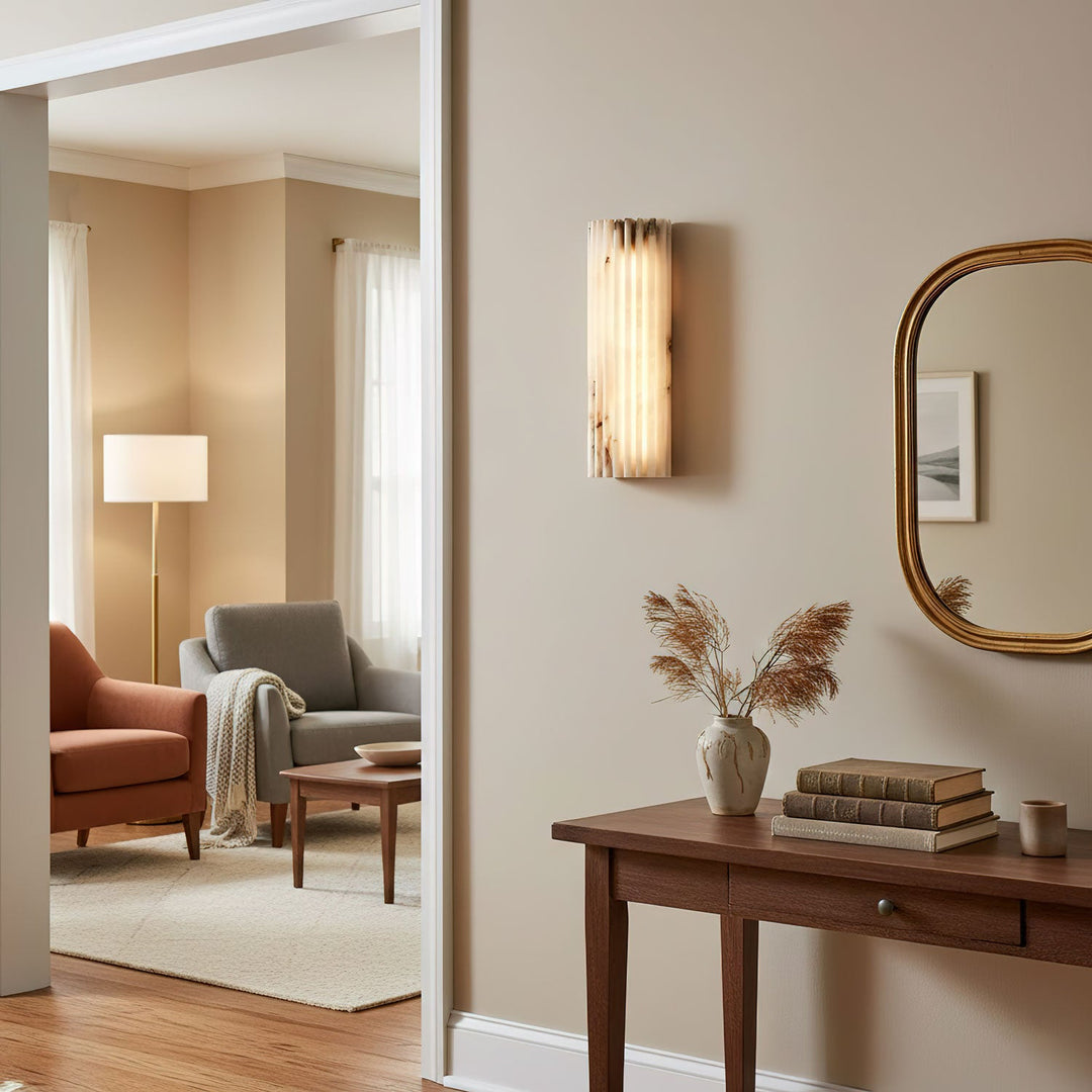 Luz de Pared LED Vertical Acanalada – Lámpara Decorativa de Interior