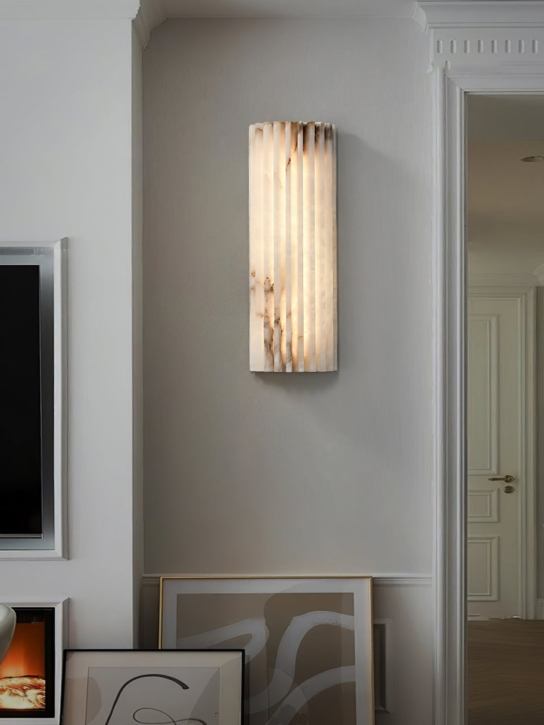 Luz de Pared LED Vertical Acanalada – Lámpara Decorativa de Interior