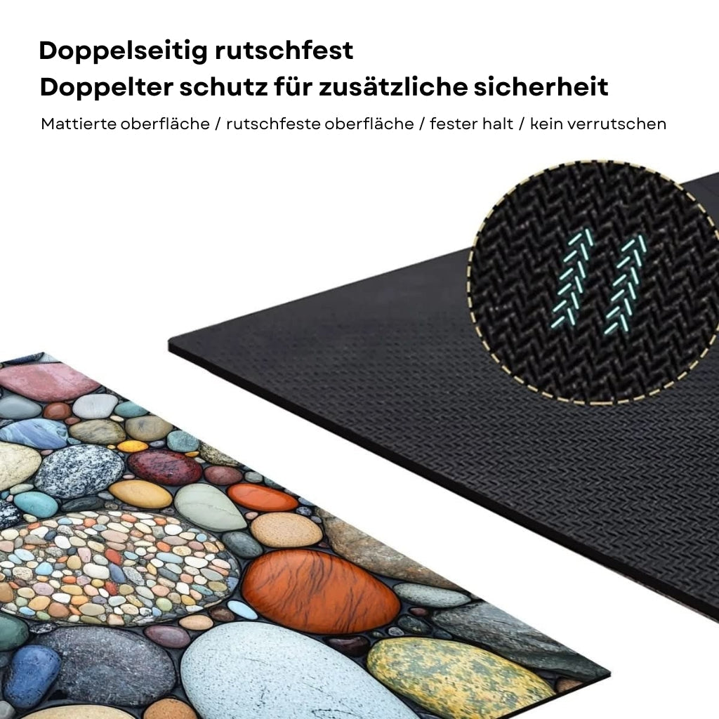 Fast Absorbing Bathroom Mat with Anti Slip Backing