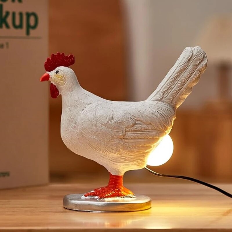 Novelty Chicken Design Desk Lamp with Base