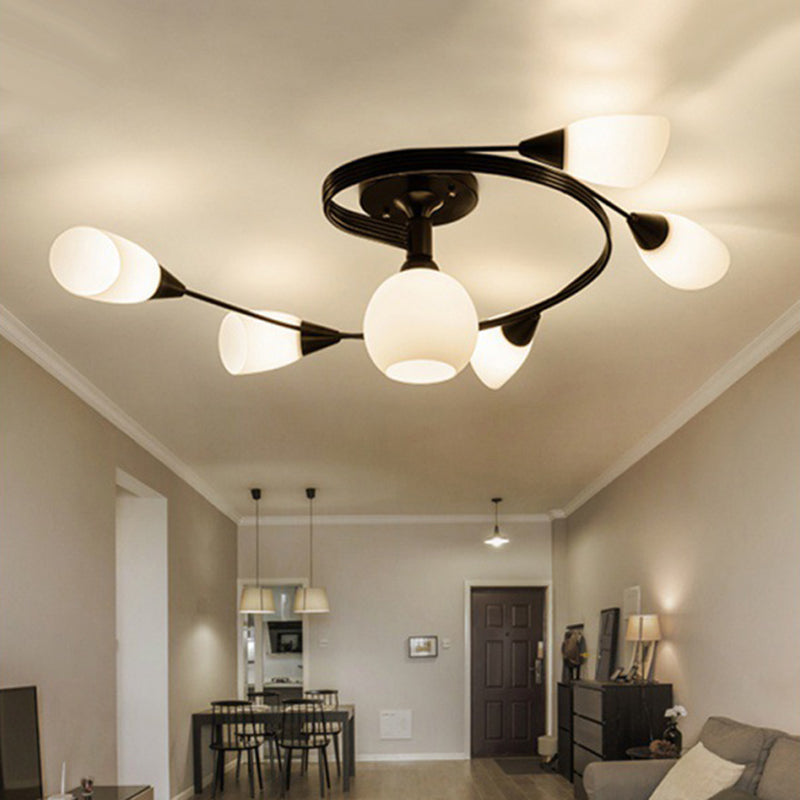 Lámpara de Techo Semi-Empotrada Moderna de Estilo Escandinavo