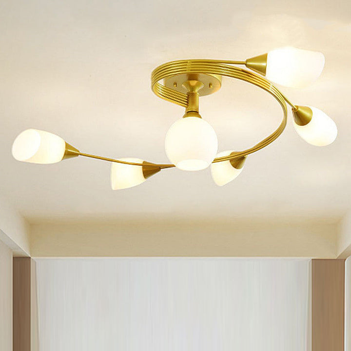 Lámpara de Techo Semi-Empotrada Moderna de Estilo Escandinavo