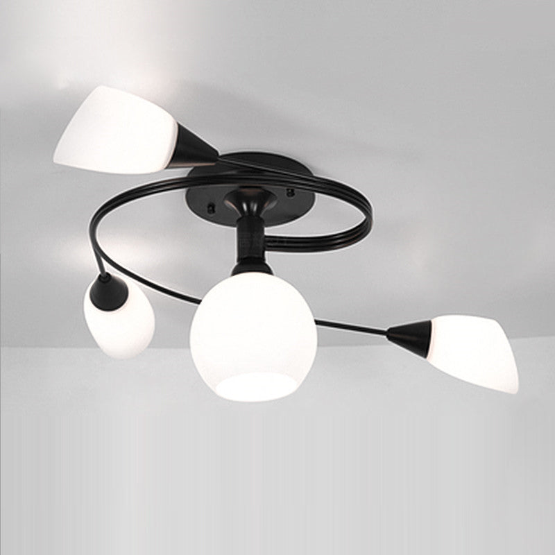 Lámpara de Techo Semi-Empotrada Moderna de Estilo Escandinavo