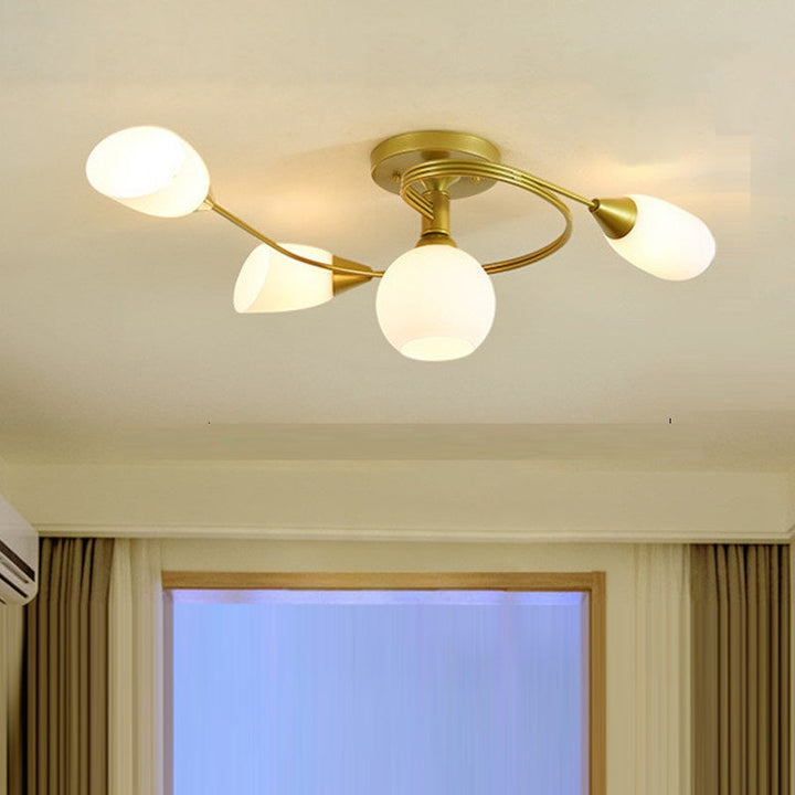 Lámpara de Techo Semi-Empotrada Moderna de Estilo Escandinavo