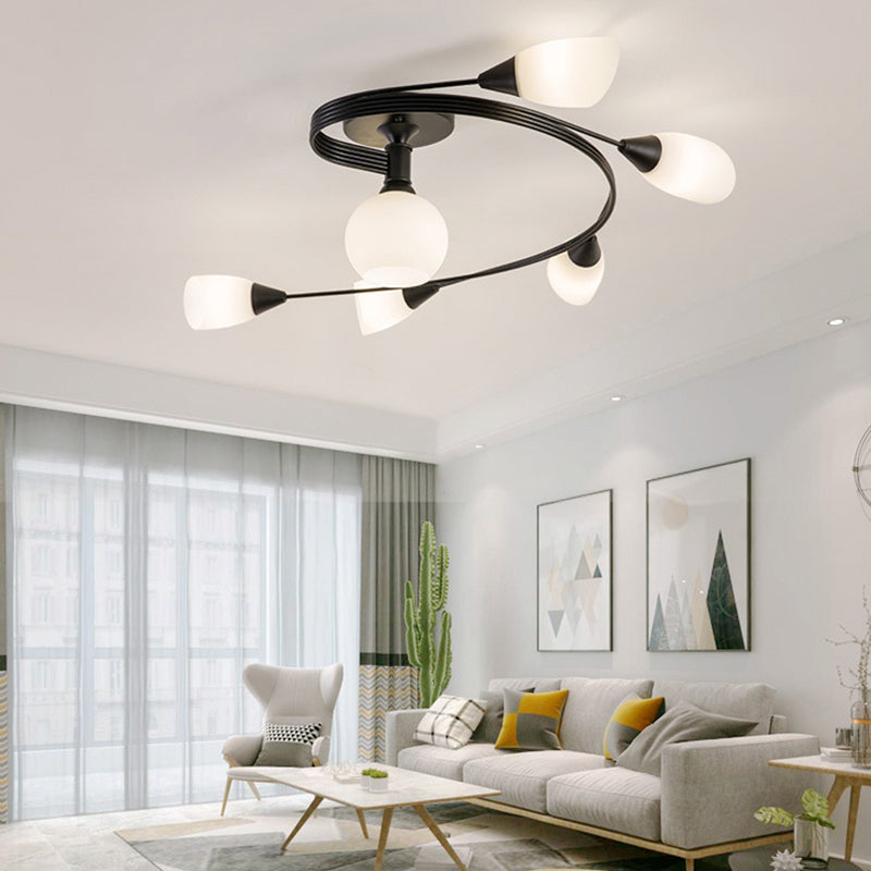 Lámpara de Techo Semi-Empotrada Moderna de Estilo Escandinavo